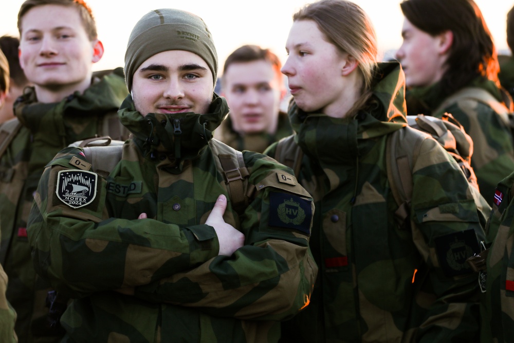 The Norwegian Home Guard Land at 133rd Air Wing for 51st NOREX