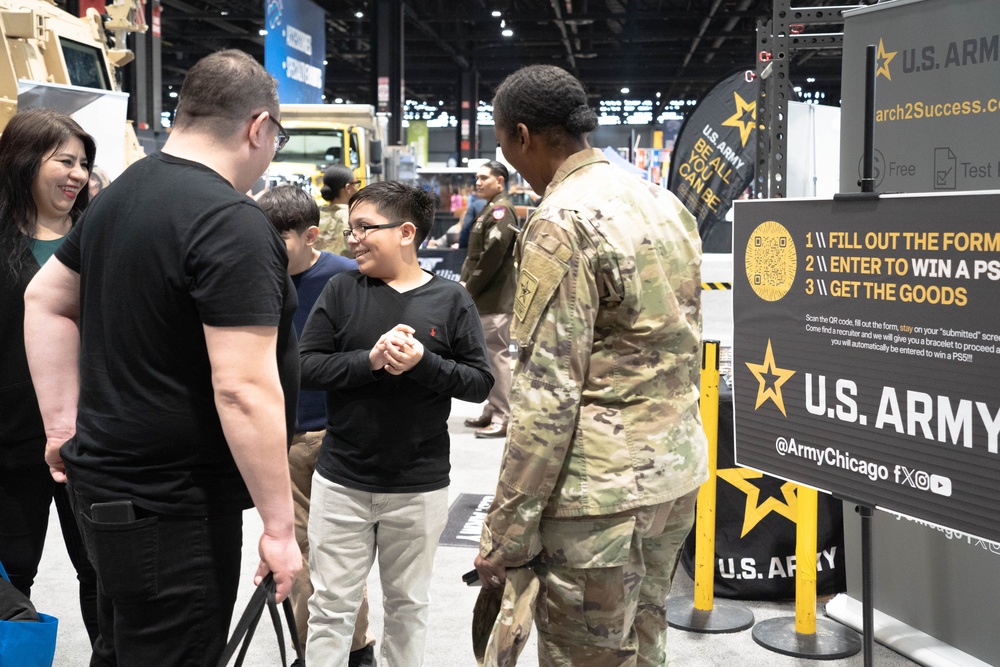 U.S. ARMY PARTICIPATES IN THE CHICAGO AUTO SHOW