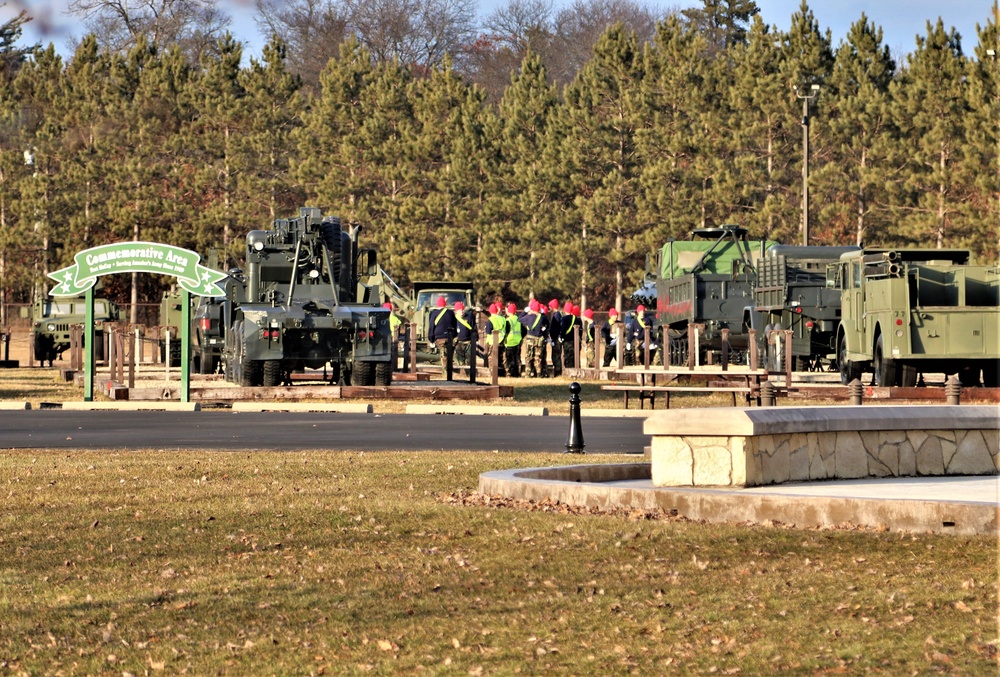 Wisconsin Challenge Academy students visit Fort McCoy Commemorative Area