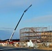 Fort McCoy’s third barracks project taking shape into late February; steel framework continues