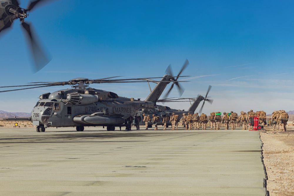 V24, Fox Co. conducts air assault flight operations during SLTE 2-24