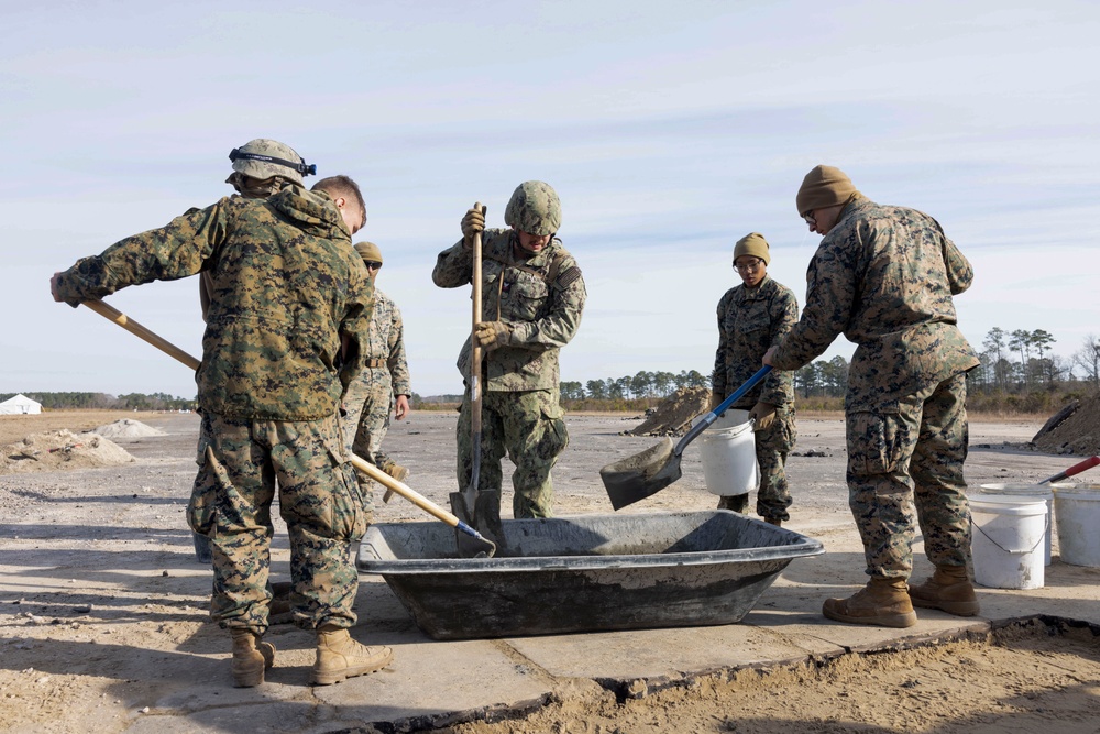 U.S. Marine Engineers and Navy Seabees Conduct Winter Pioneer 24