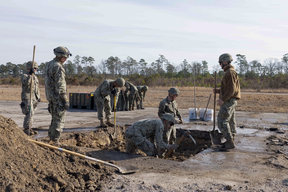 U.S. Marine Engineers and Navy Seabees Conduct Winter Pioneer 24