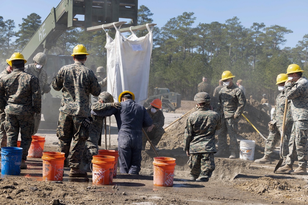 U.S. Marine Engineers and Navy Seabees Conduct Winter Pioneer 24