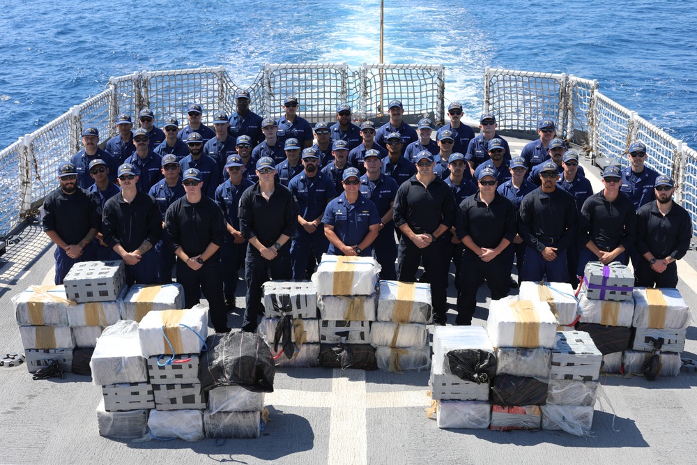 US Coast Guard Cutter Reliance interdicts $57 million in illicit drugs during Eastern Pacific Ocean deployment