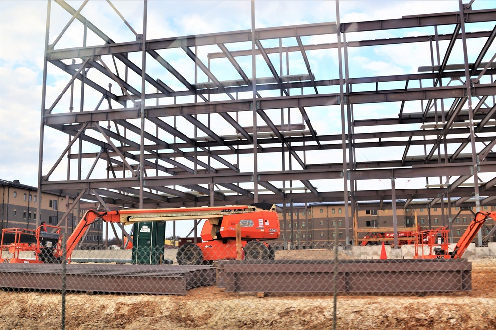 February 2024 barracks construction operations at Fort McCoy