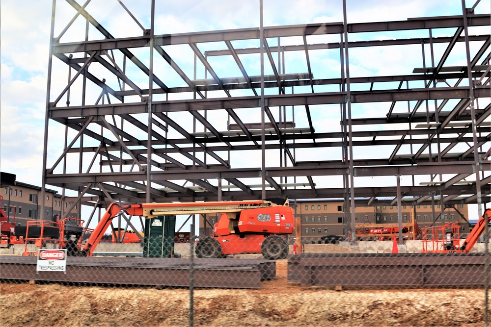 February 2024 barracks construction operations at Fort McCoy