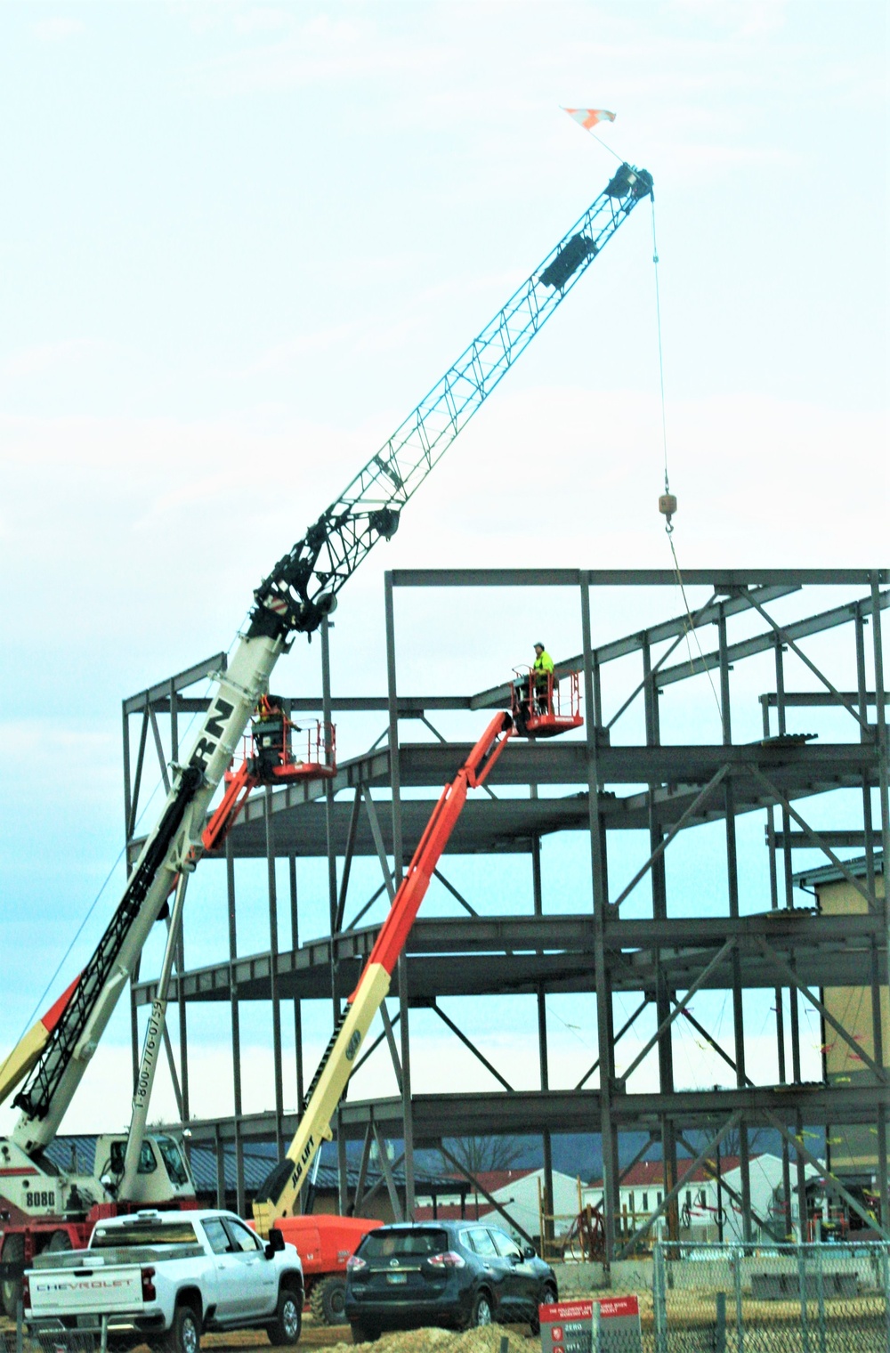 February 2024 barracks construction operations at Fort McCoy