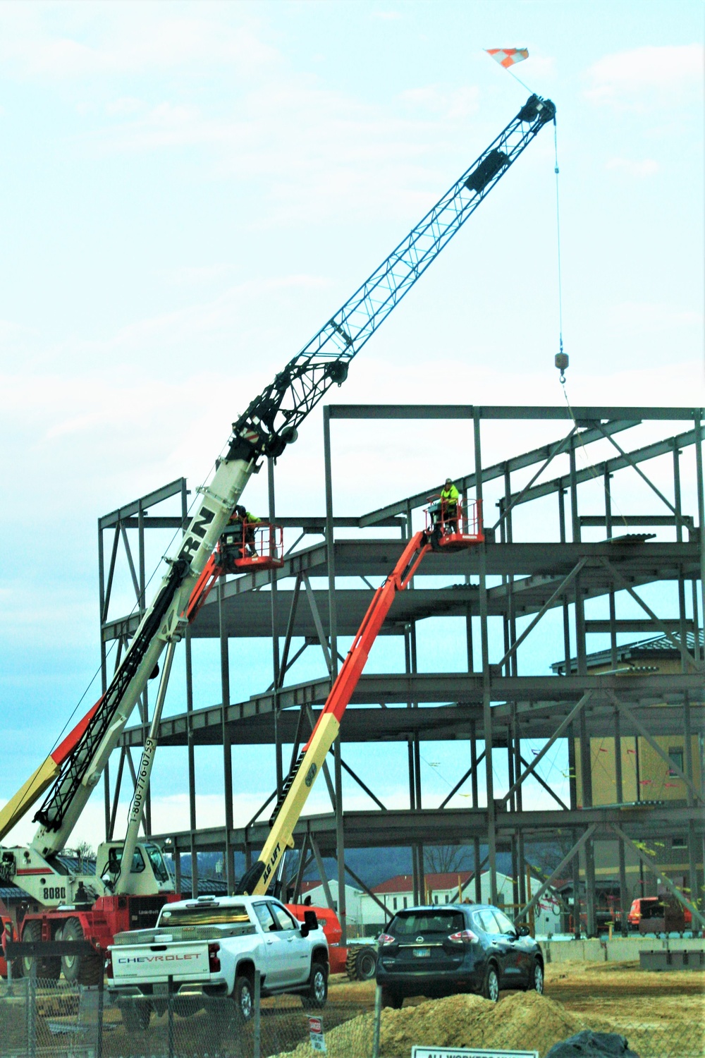 February 2024 barracks construction operations at Fort McCoy