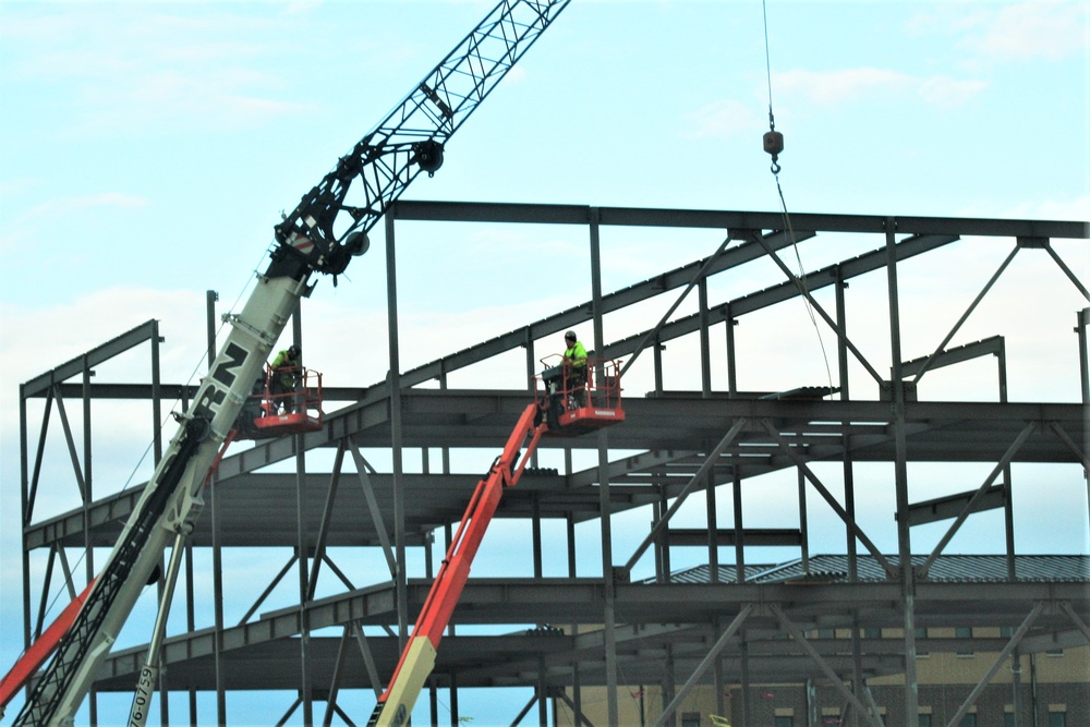 February 2024 barracks construction operations at Fort McCoy