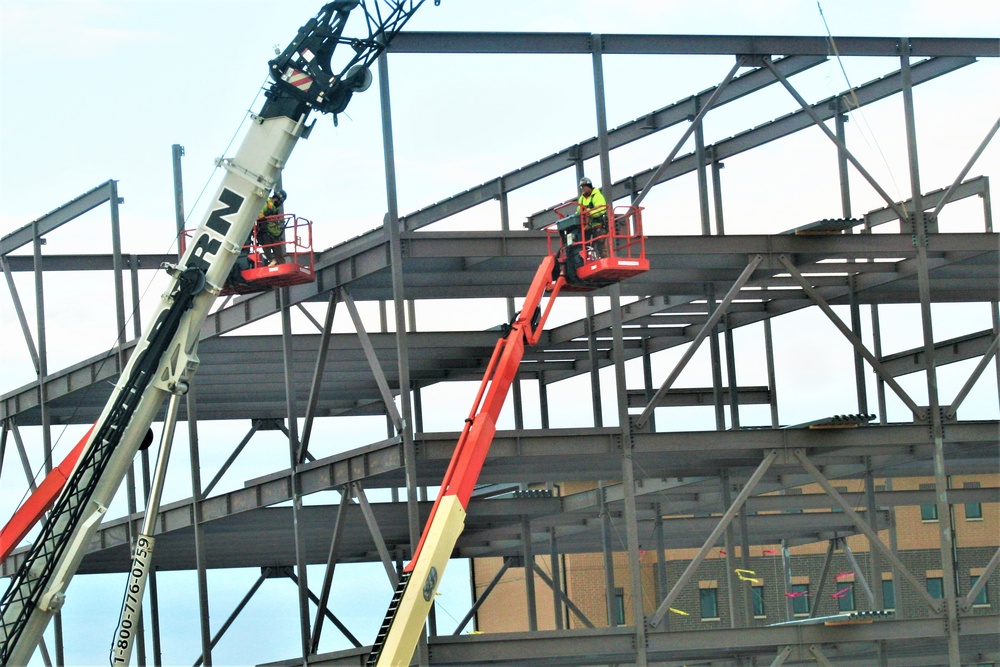 February 2024 barracks construction operations at Fort McCoy