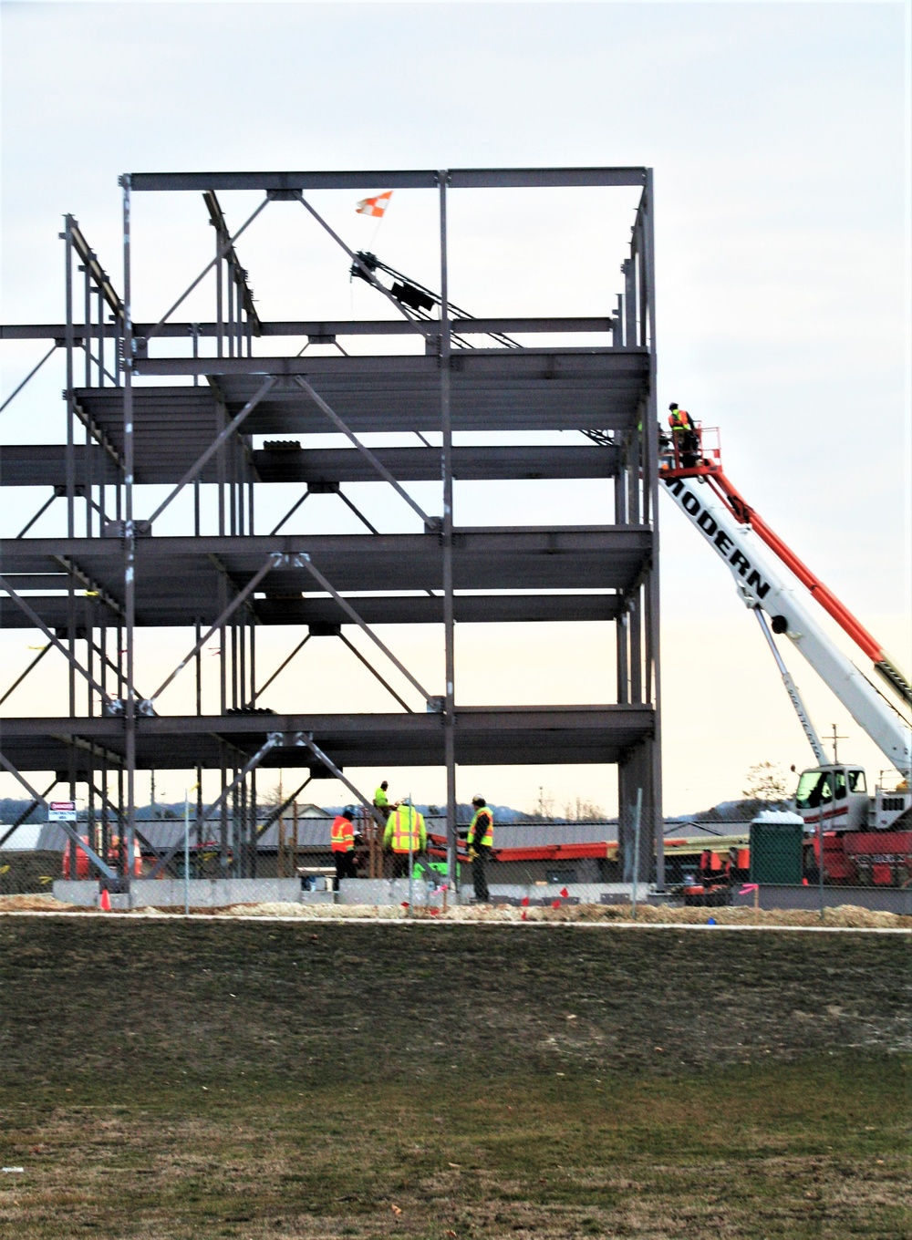 February 2024 barracks construction operations at Fort McCoy