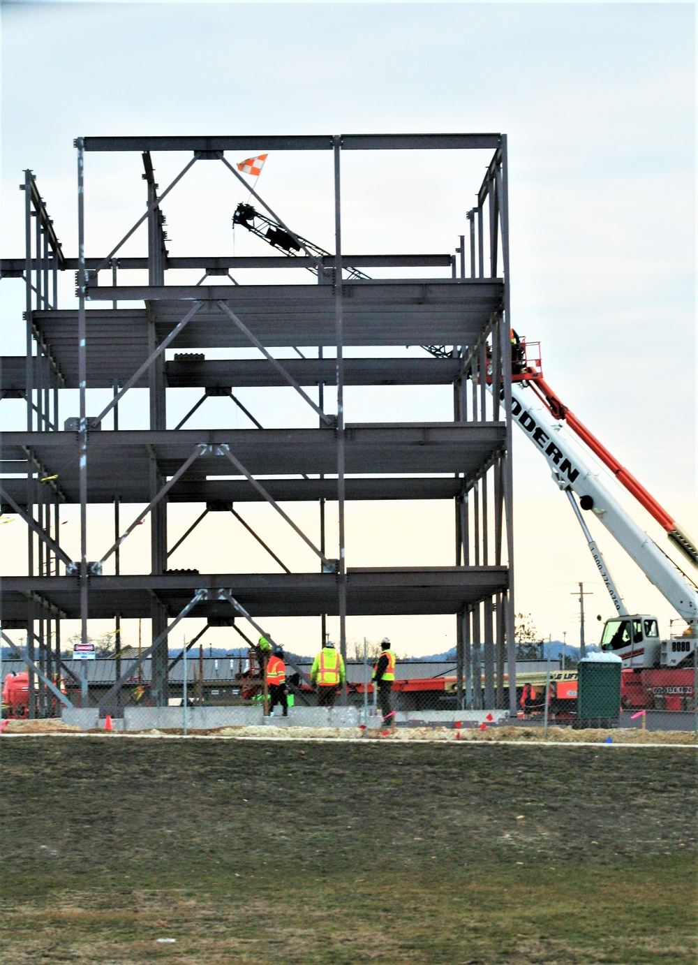 February 2024 barracks construction operations at Fort McCoy