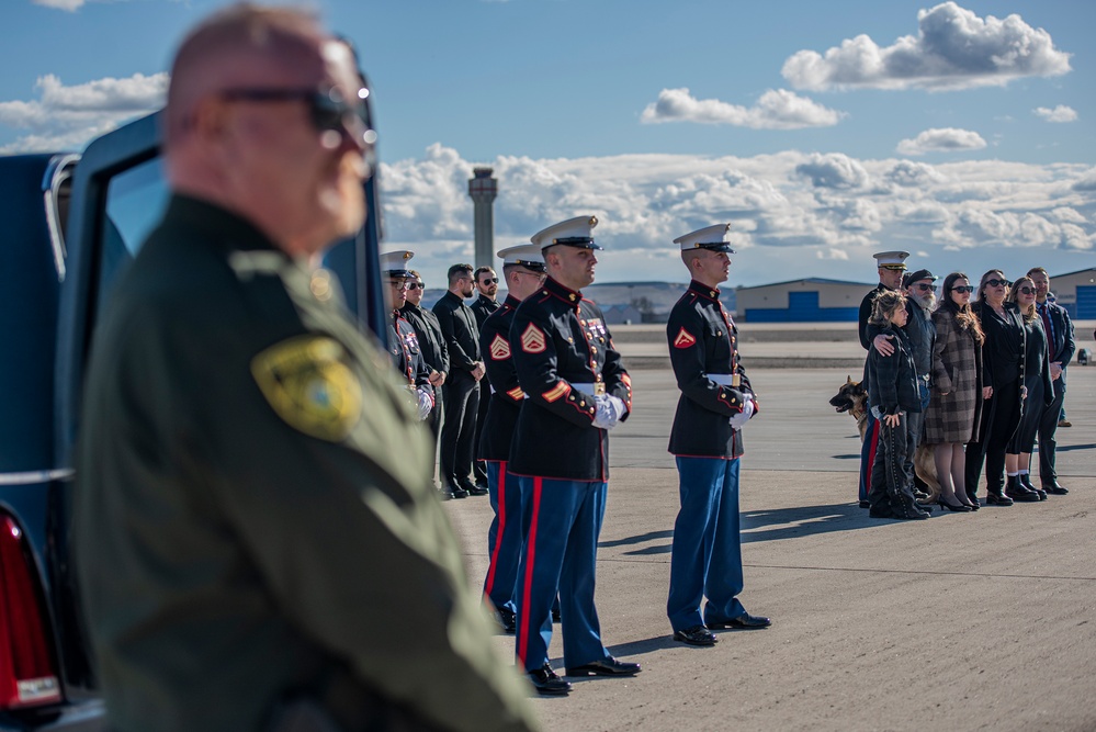 U.S. Marine Capt. Ben Moulton's honorable transfer to Idaho