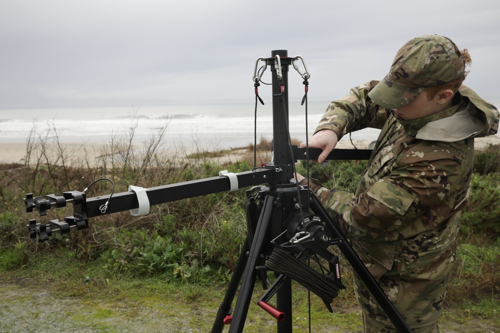 726th Air Control Squadron test communications during Project Convergence-Capstone 4