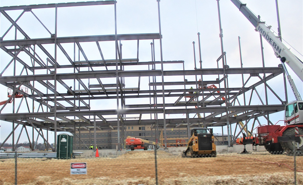February 2024 barracks construction operations at Fort McCoy
