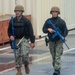 USS Ronald Reagan (CVN 76) security Sailors conduct bomb threat training