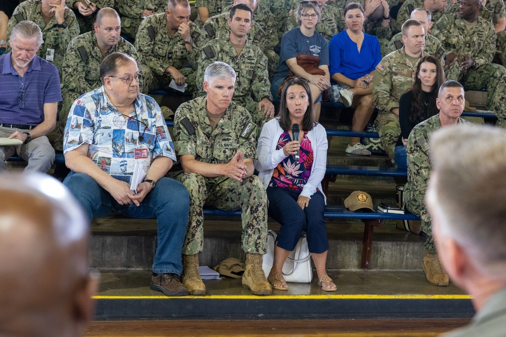 Command Leadership Holds Town Hall at Joint Base Pearl Harbor Hickham