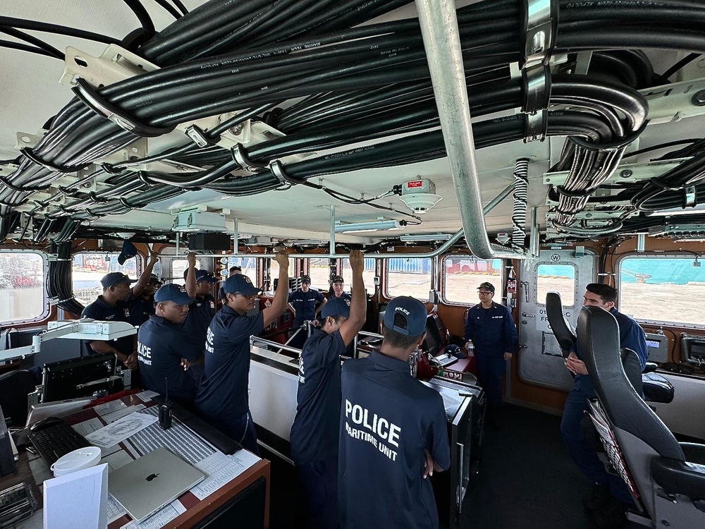 U.S. Coast Guard conduct joint patrol with Kiribati partners under Operation Blue Pacific