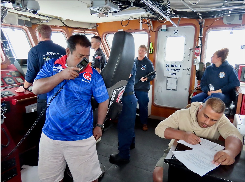 U.S. Coast Guard conduct joint patrol with Kiribati partners under Operation Blue Pacific