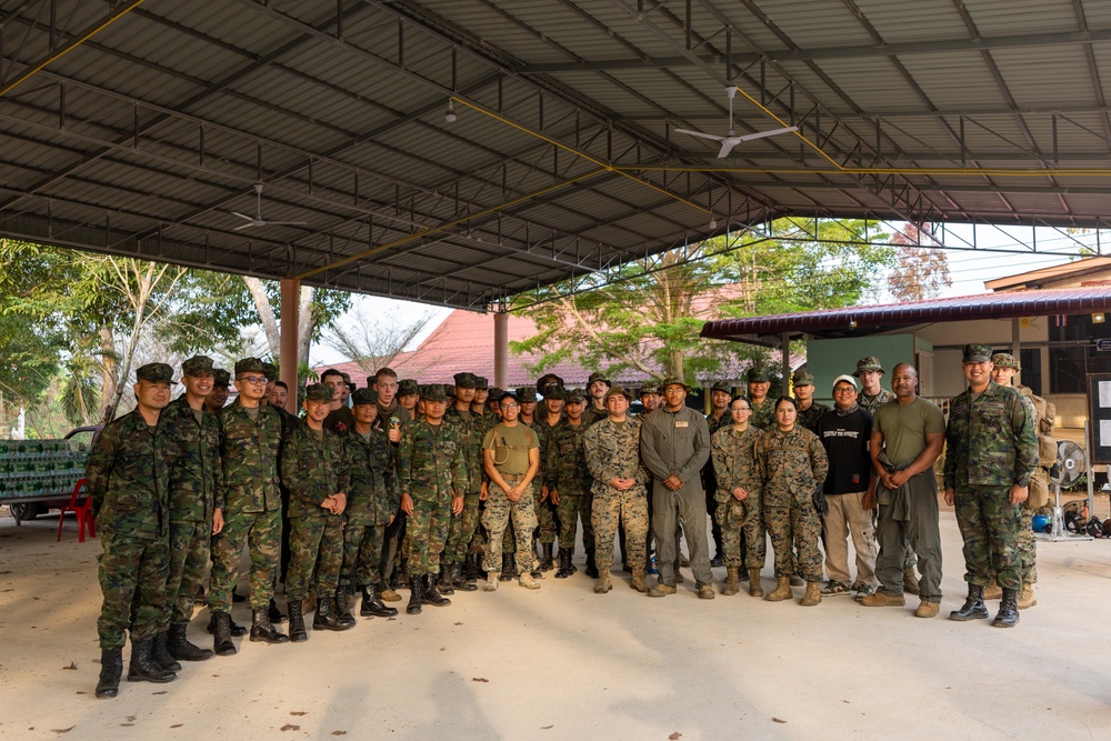 Strong Relationships and Strong Foundations: Marines with MWSS-171 begin building the Ban Prakaet School at Chanthaburi, Thailand