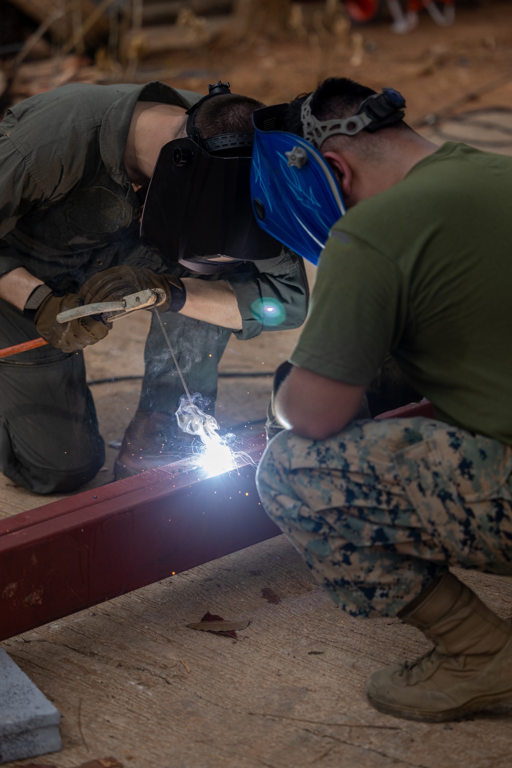 Strong Relationships and Strong Foundations: Marines with MWSS-171 begin building the Ban Prakaet School at Chanthaburi, Thailand