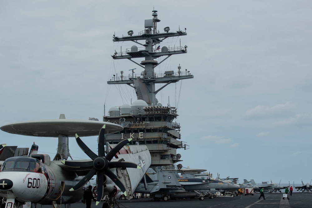 USS Dwight D. Eisenhower Conducts Routine Operations in the Red Sea