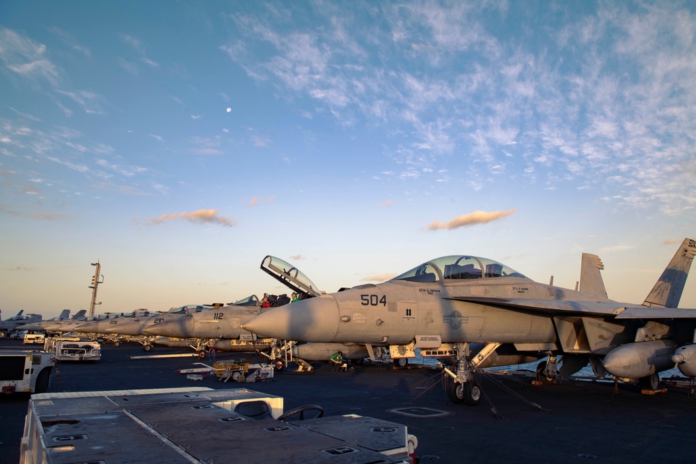 USS Dwight D. Eisenhower Conducts Routine Operations in the Red Sea