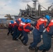 USS Gravely Conducts a Replenishment-at-Sea with USNS Supply in the Red Sea