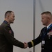 U.S. Army Maj. Gen. Michael Leeney, commanding general of Task Force Spartan, meets with Armed Forces of Ukraine Col. Roman Muzychenko at the World Defense Show
