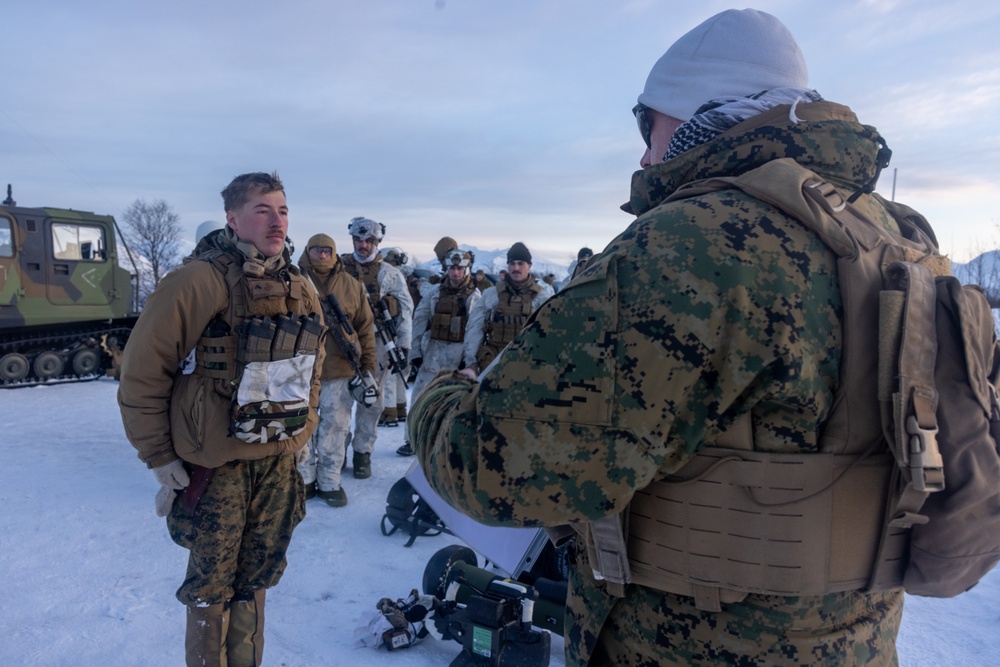 U.S. Marines of 2nd Marine Regiment Conduct a Platoon Live-fire Range in Norway