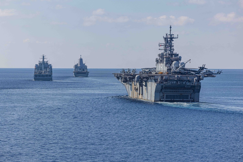 USS Carter Hall (LSD 50) Conducts Maneuvering Exercise, Feb. 24, 2024