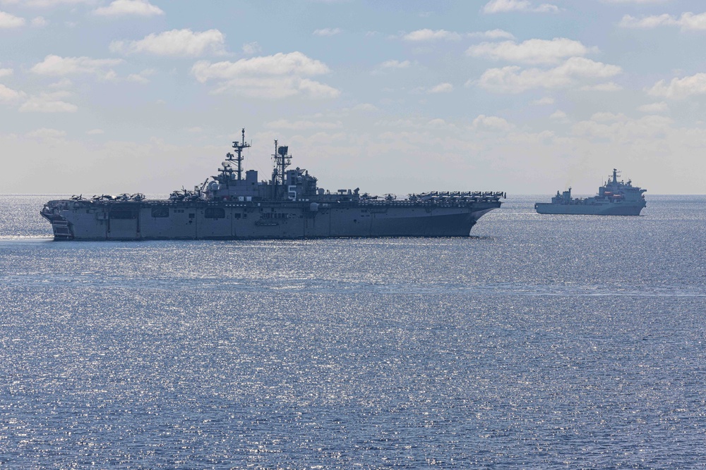 USS Carter Hall (LSD 50) Conducts Passex, Feb. 24, 2024