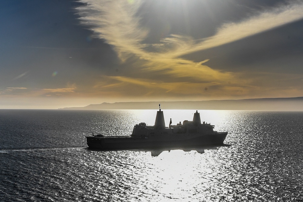 USS San Diego underway in support of Underway Recovery Test 11