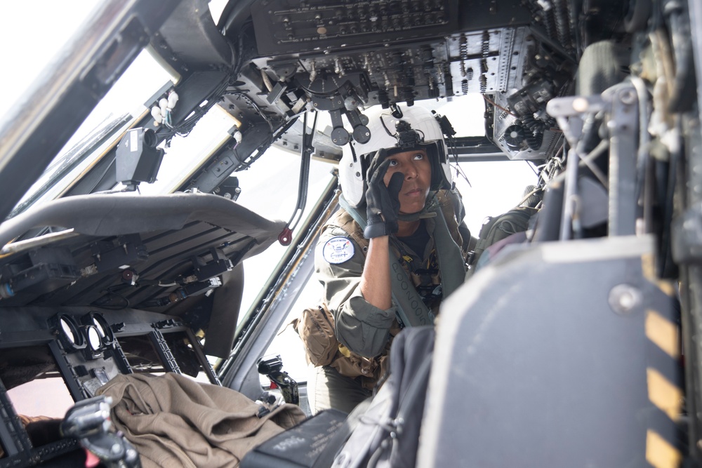 Helicopter Sea Combat Squadron 23 prepares for flight operations while underway for NASA’s Underway Recovery Test 11