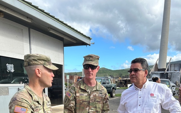 USACE site visit for Hawai‘i Wildfires Recovery Mission