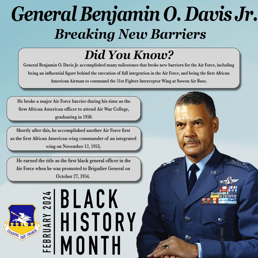 Black History Month Pioneers: General Benjamin O. Davis Jr.