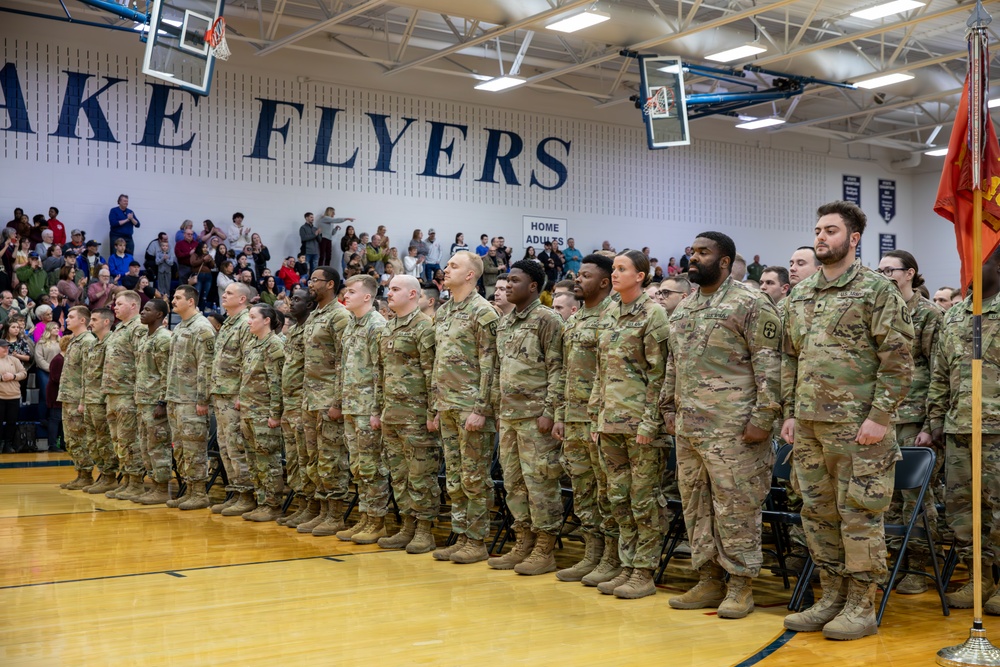 1483rd Transporation Company honored during pre-deployment ceremony