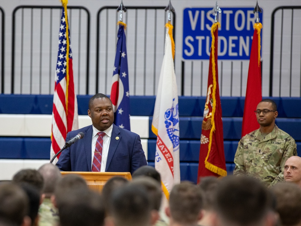 1483rd Transporation Company honored during pre-deployment ceremony