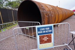 Pearl Harbor Naval Shipyard Dry Dock 5 Anchoring Ceremony