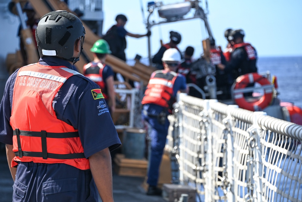 U.S. Coast Guard Cutter Harriet Lane, Vanuatu partner to conduct fishery boardings