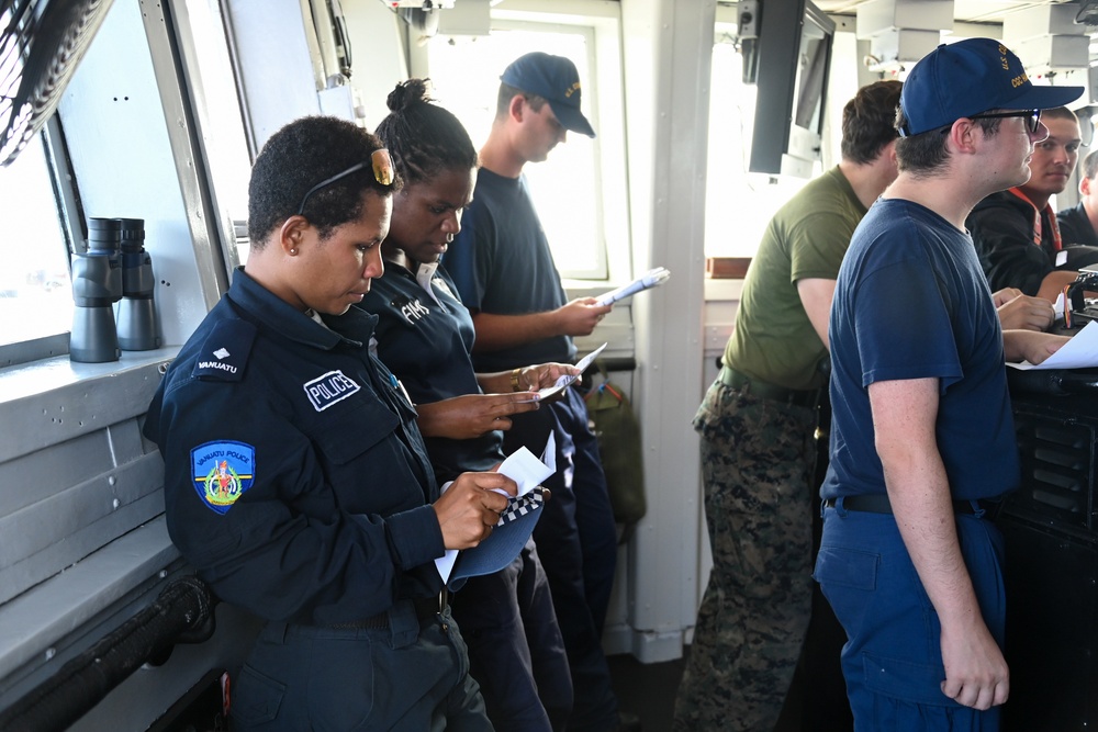 U.S. Coast Guard Cutter Harriet Lane, Vanuatu partner to conduct fishery boardings