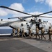 British Royal Marine Commandos visit the USS Bataan