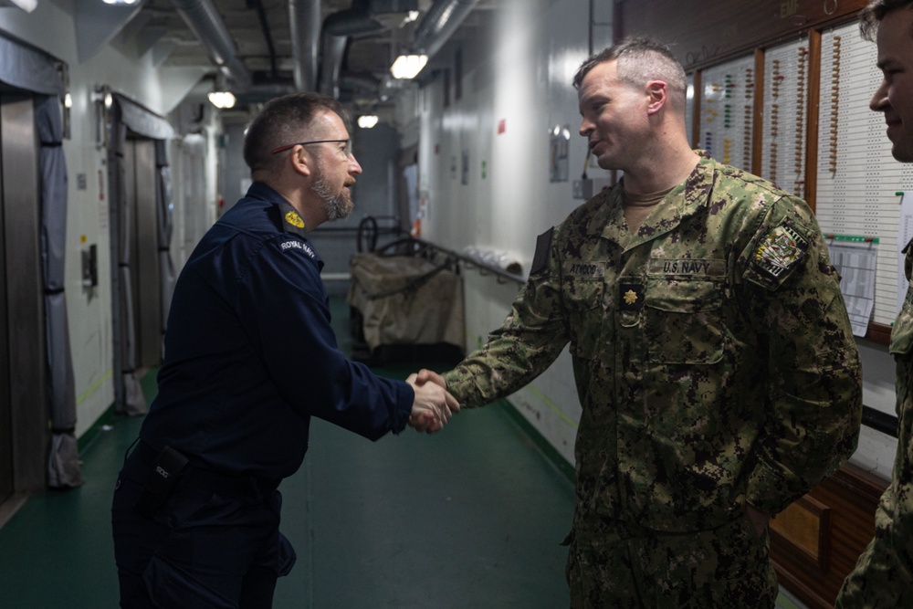 BATARG conducts Medical Exchange with UK Royal Navy aboard RFA Argus