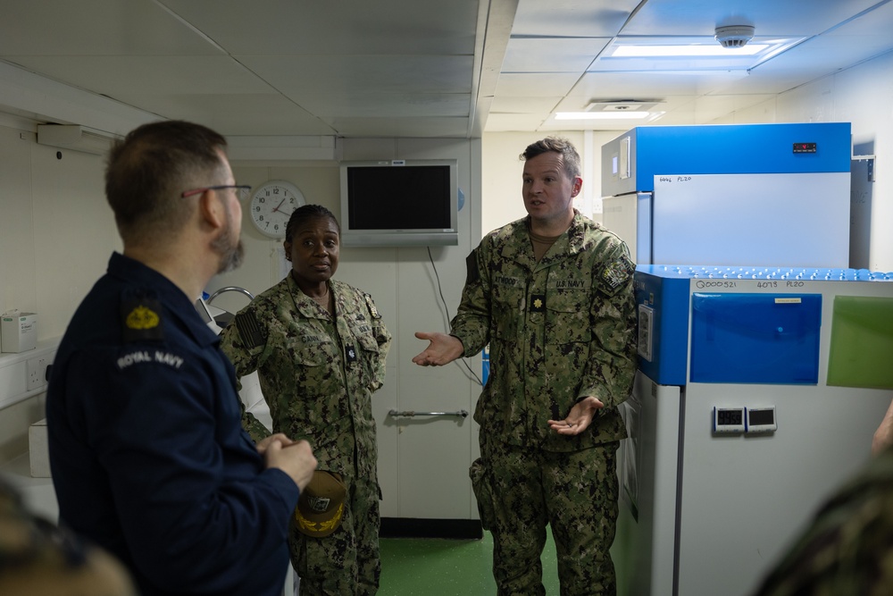 BATARG conducts Medical Exchange with UK Royal Navy aboard RFA Argus