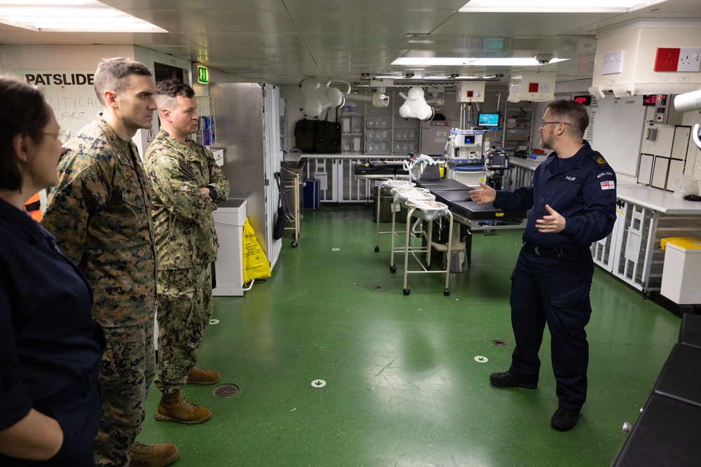 BATARG conducts Medical Exchange with UK Royal Navy aboard RFA Argus