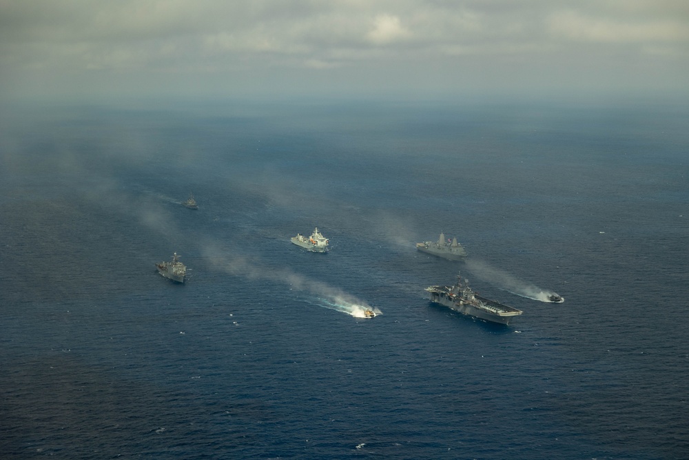 Bataan Amphibious Ready Group Conducts PASSEX With Royal Navy