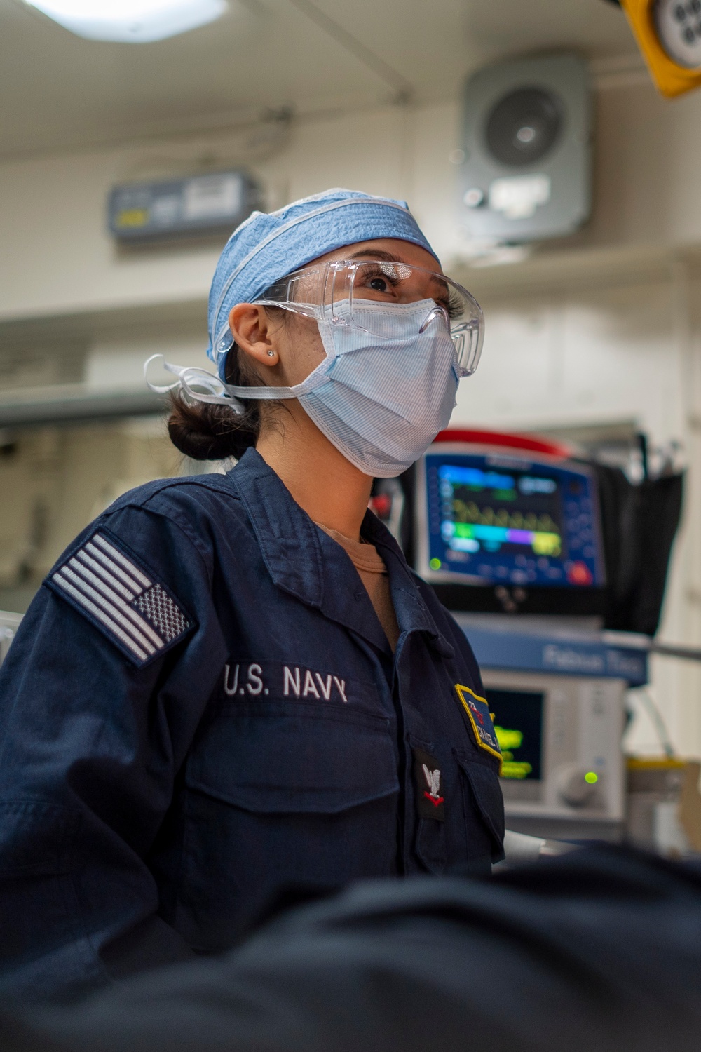 USS George Washington conducts mass casualty drill