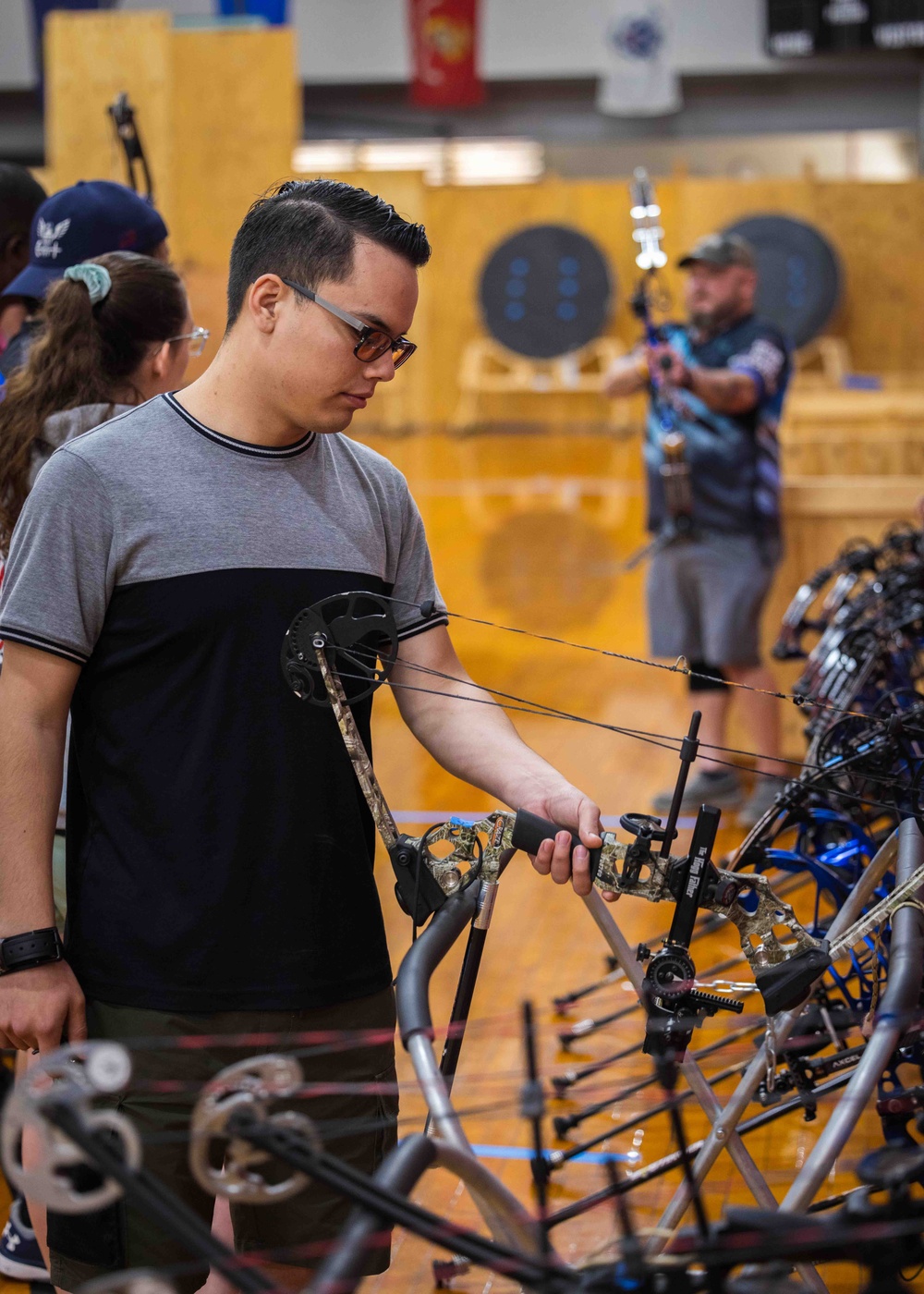 Navy Wounded Warrior Trials at JBPHH - Archery Practice