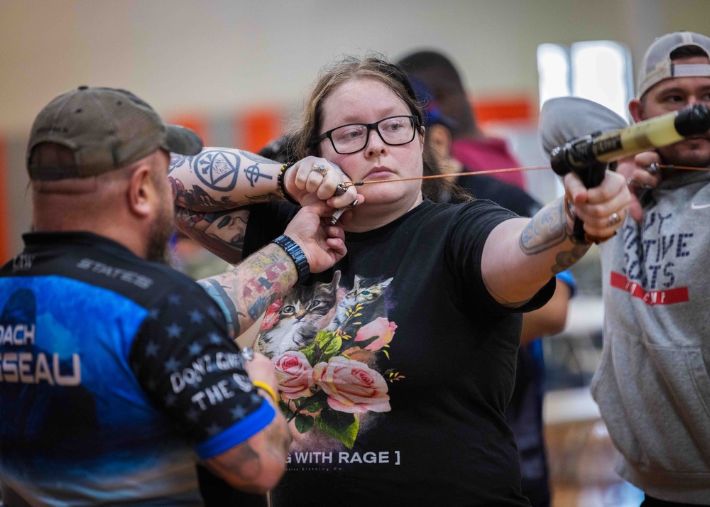 Navy Wounded Warrior Trials at JBPHH - Archery Practice